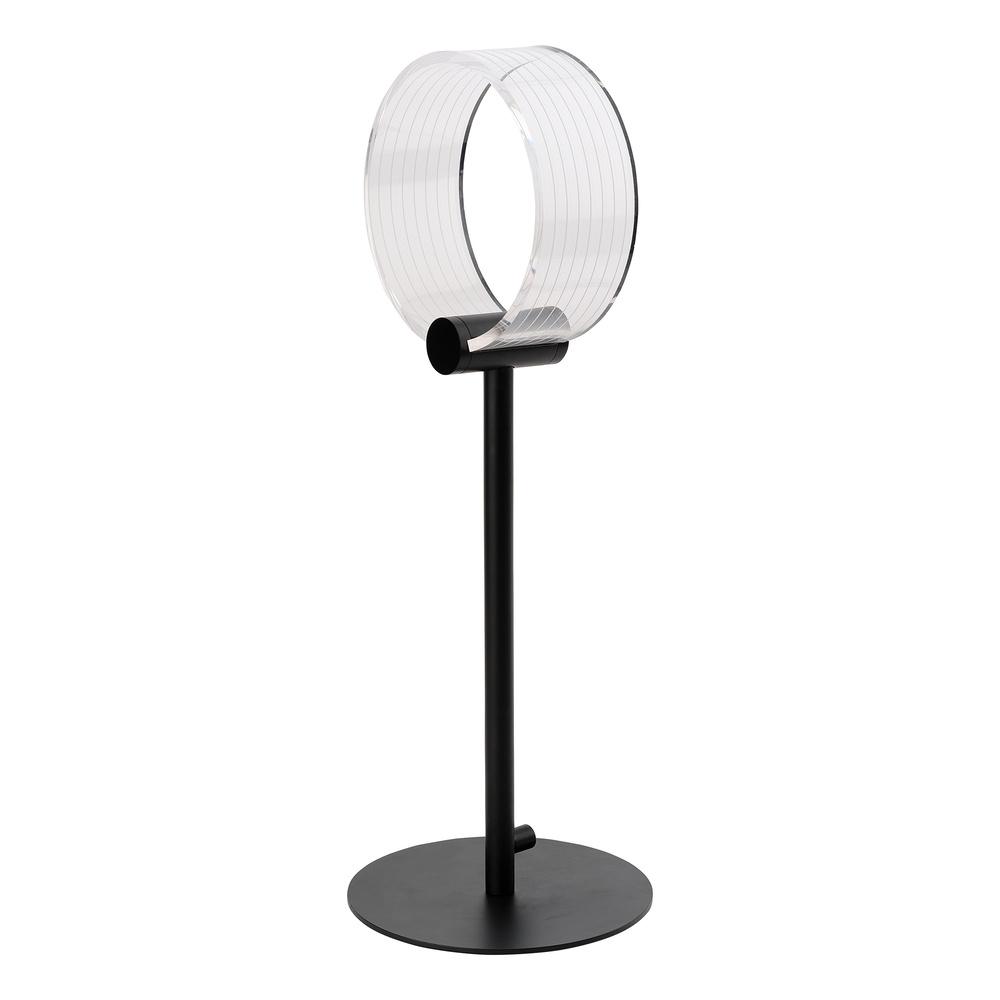 8,3W LED stalo šviestuvas CIRCLE, juodas, 3000/4000/6500K