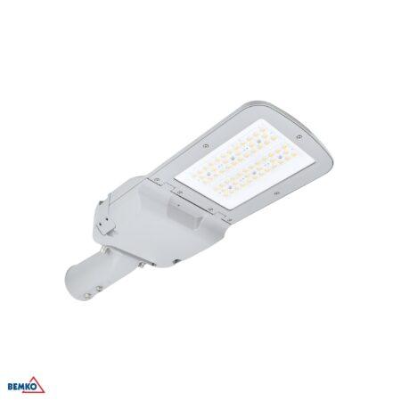 80W LED gatvės šviestuvas AVENUE, šviesiai pilkas, 6000K, IP66, 150°x78°