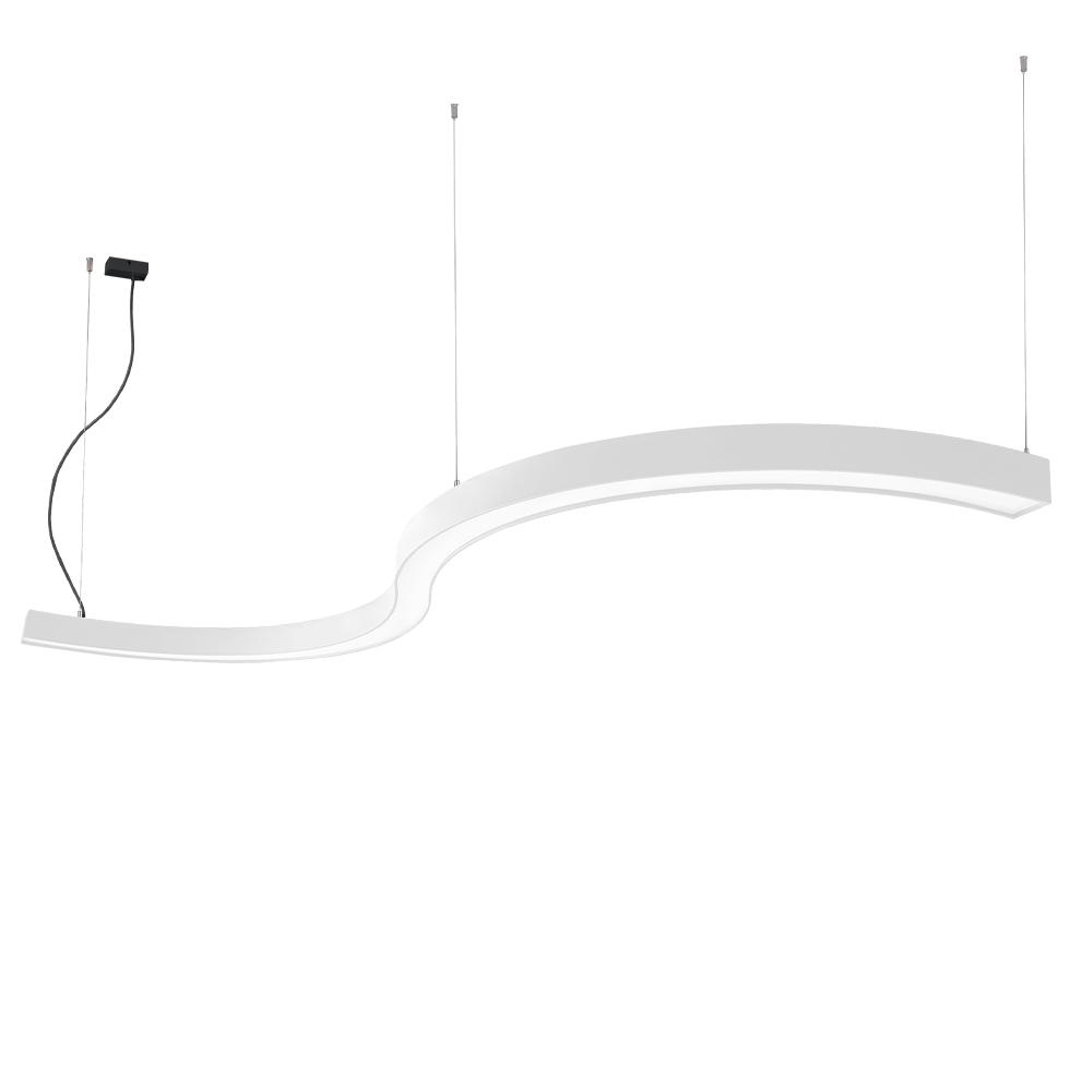 88W LED pakabinamas šviestuvas SEMI S, baltas, 4000K, 3000mm, 3921-0030-4-W-N