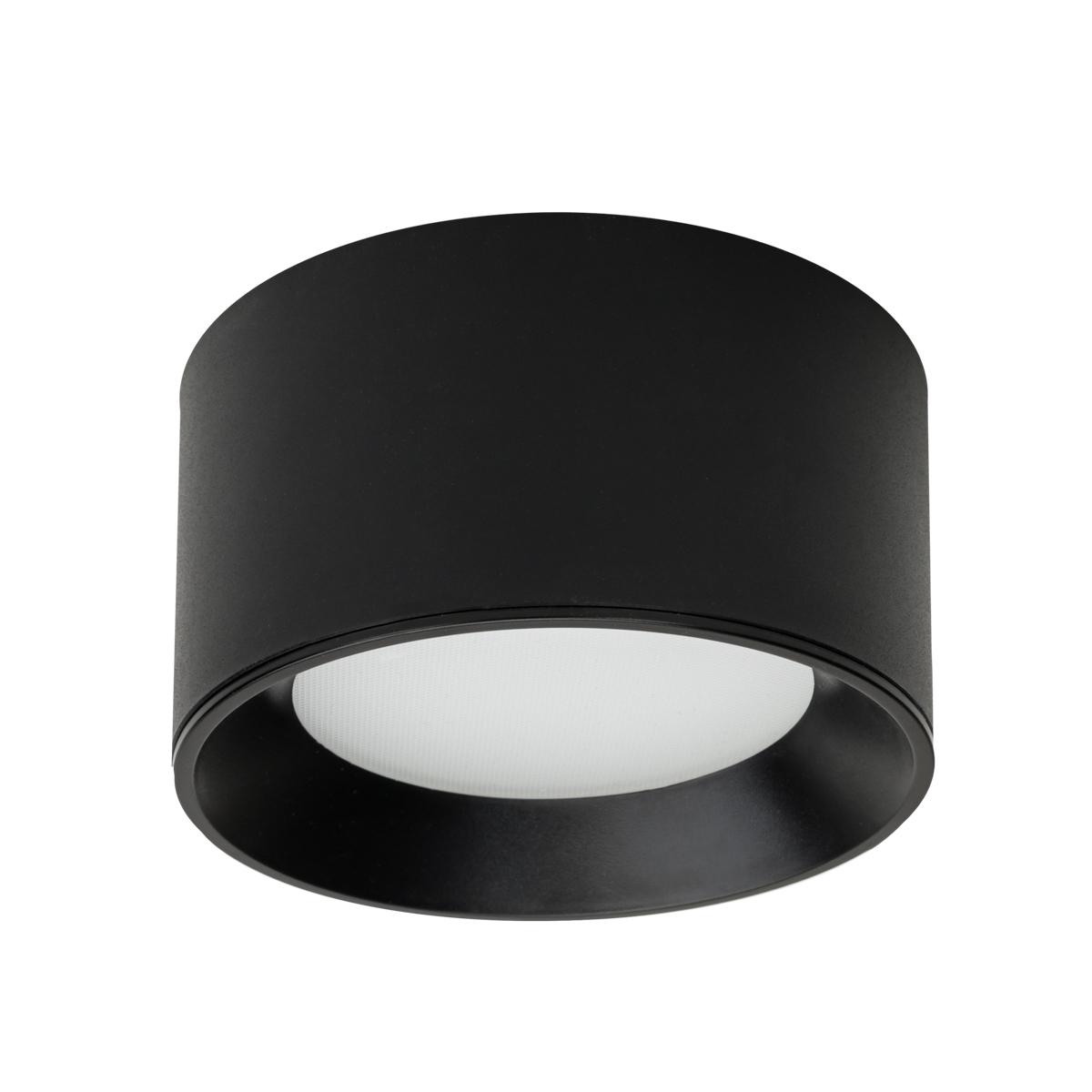 8W LED lubinis šviestuvas SIRIUS, juodas, 3000/4000K, IP44