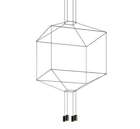 8W LED pakabinamas šviestuvas FLUSSO 4, juodas, 3000K