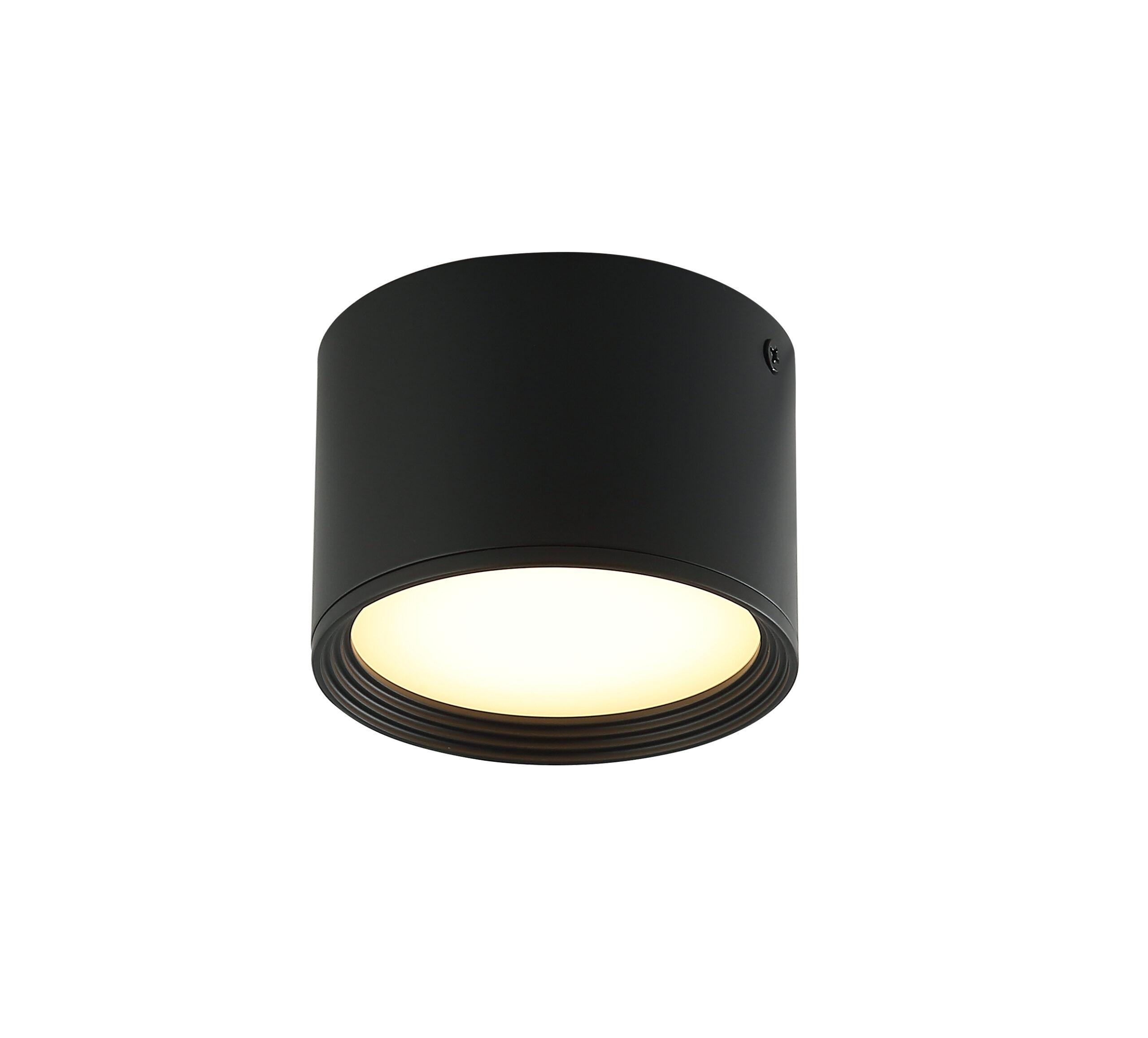 8W LED paviršinis lubų šviestuvas, juodas, 3000K, 22134 - Image 3