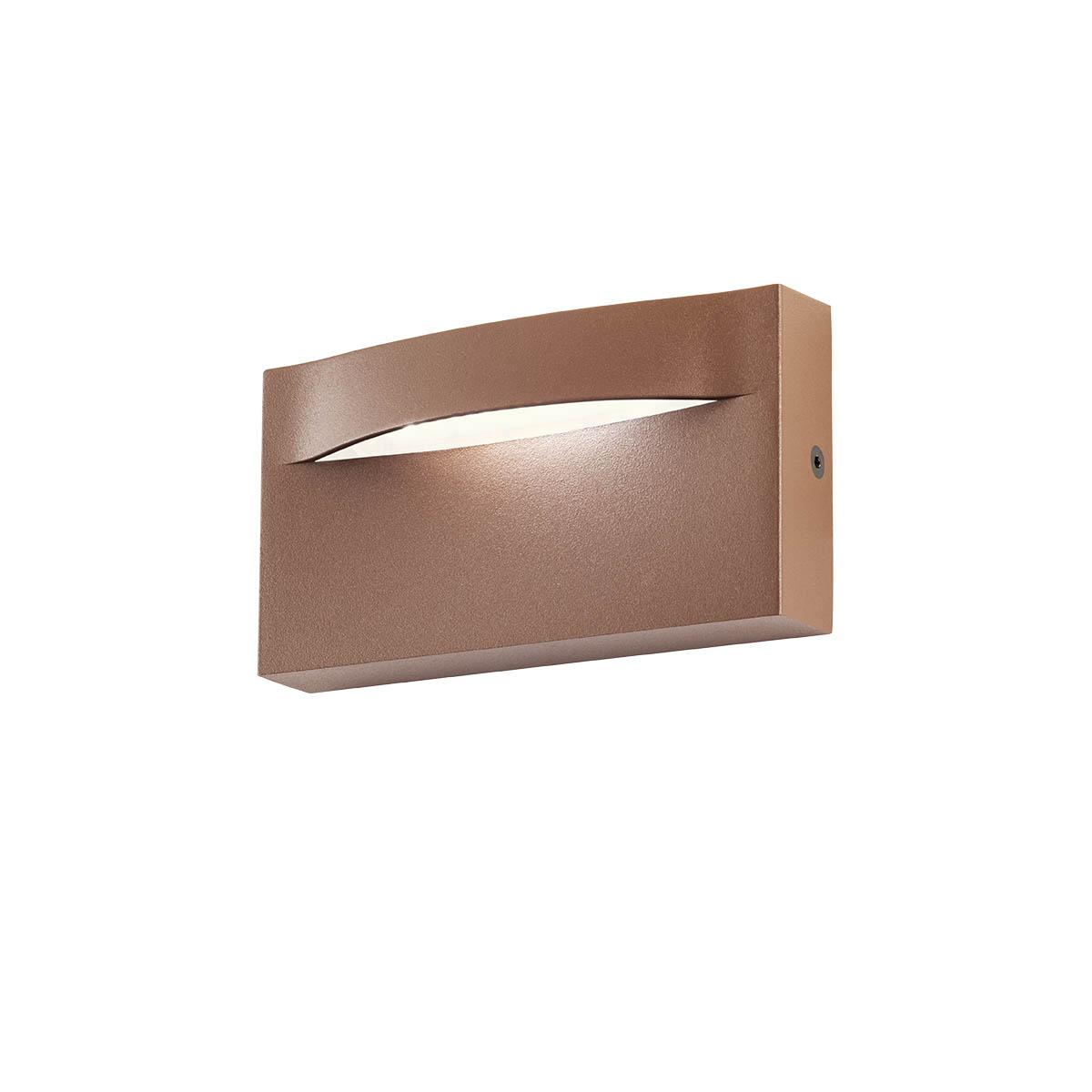 8W LED sieninis lauko šviestuvas POLIFEMO, tamsiai rudas, 3000K, IP65, 90427
