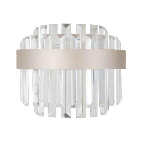 8W LED sieninis šviestuvas HORNA, šampano sp./skaidrus, 3000K
