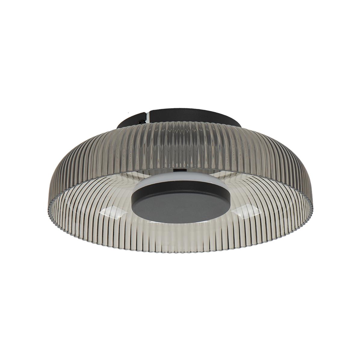8W LED sieninis šviestuvas PASSO, pilkos/juodos sp., 3000K