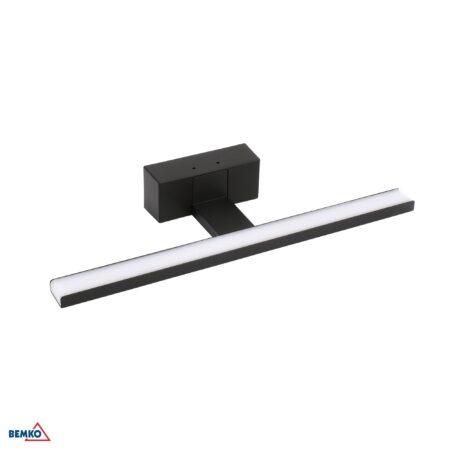 8W LED veidrodžio šviestuvas KEIRA, juodas, 4000K, IP44