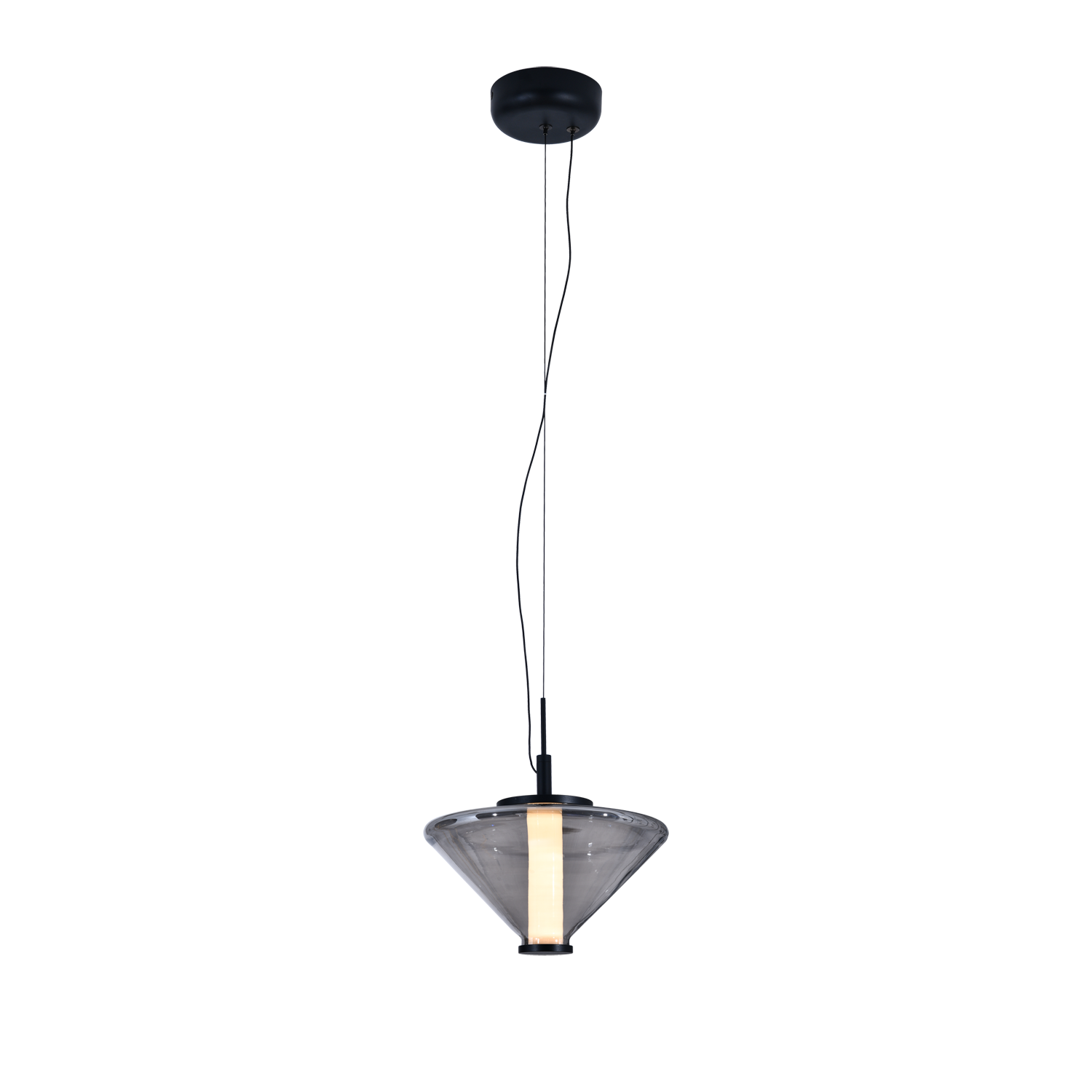 9,5W LED pakabinamas šviestuvas YARA, pilkos/dūmų sp., 2700K, C4012090FU