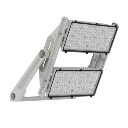 900/1200W LED prožektorius MAX RADIAL SYMMETRIC 10, šviesaus aliuminio sp., 3000K, 10°, IP66