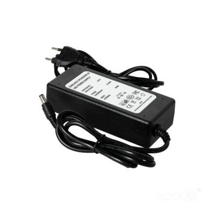 96W LED maitinimo šaltinis su kištuku į lizdą, 24V, juodas, IP20