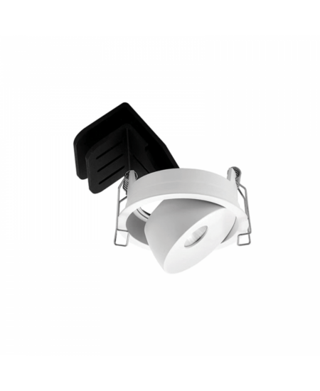 9W LED įleidžiamas šviestuvas, baltas, 2700K, S143