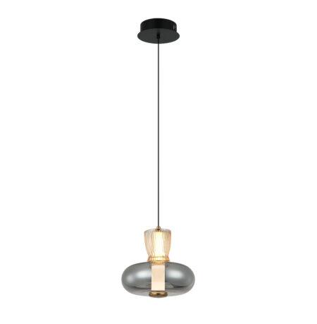 9W LED pakabinamas šviestuvas SIREL, gintaro/dūmų/juodos/bronzos sp., 3000K, 4326700