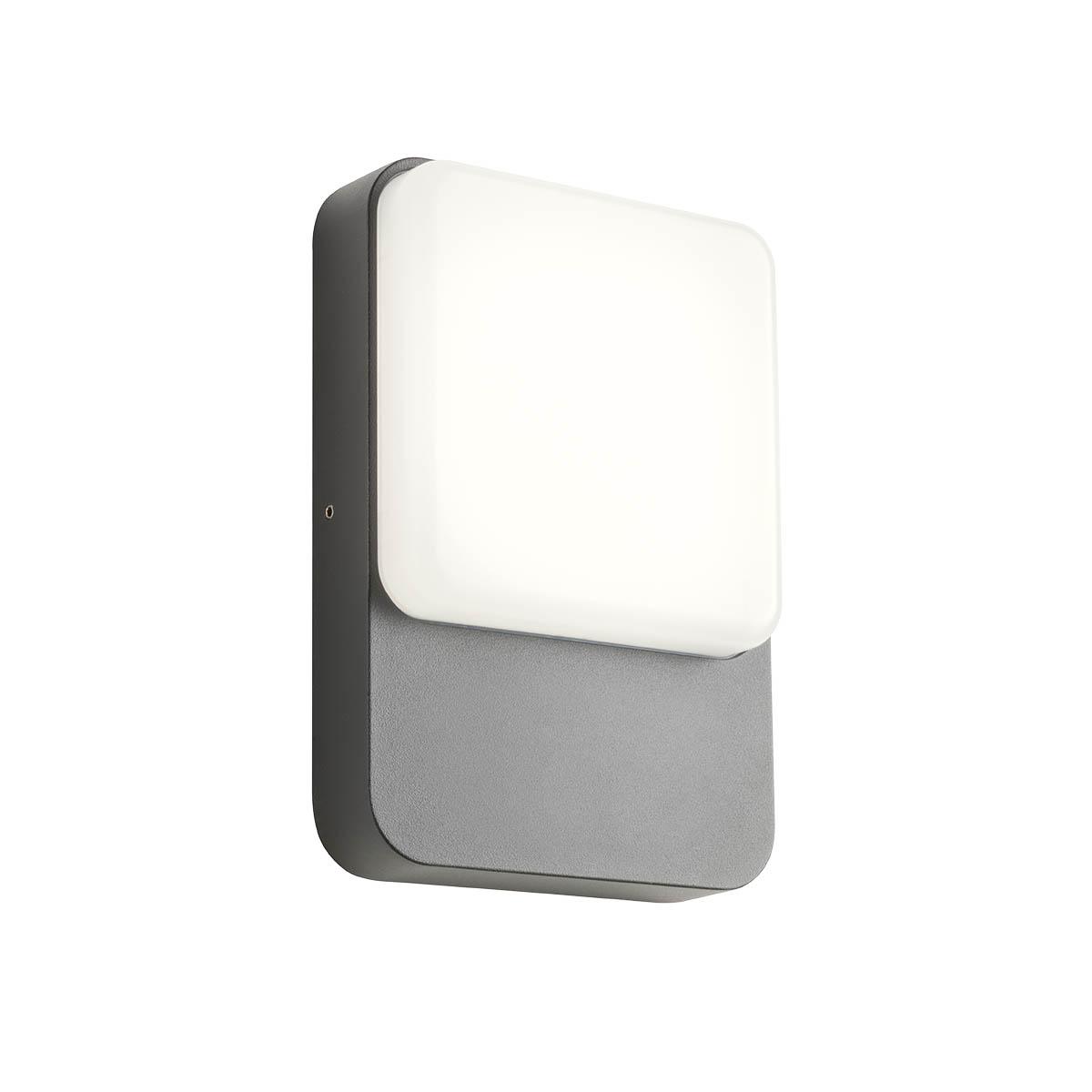 9W LED sieninis lauko šviestuvas COLIN, tamsiai pilkas, 4000K, IP54, 90130