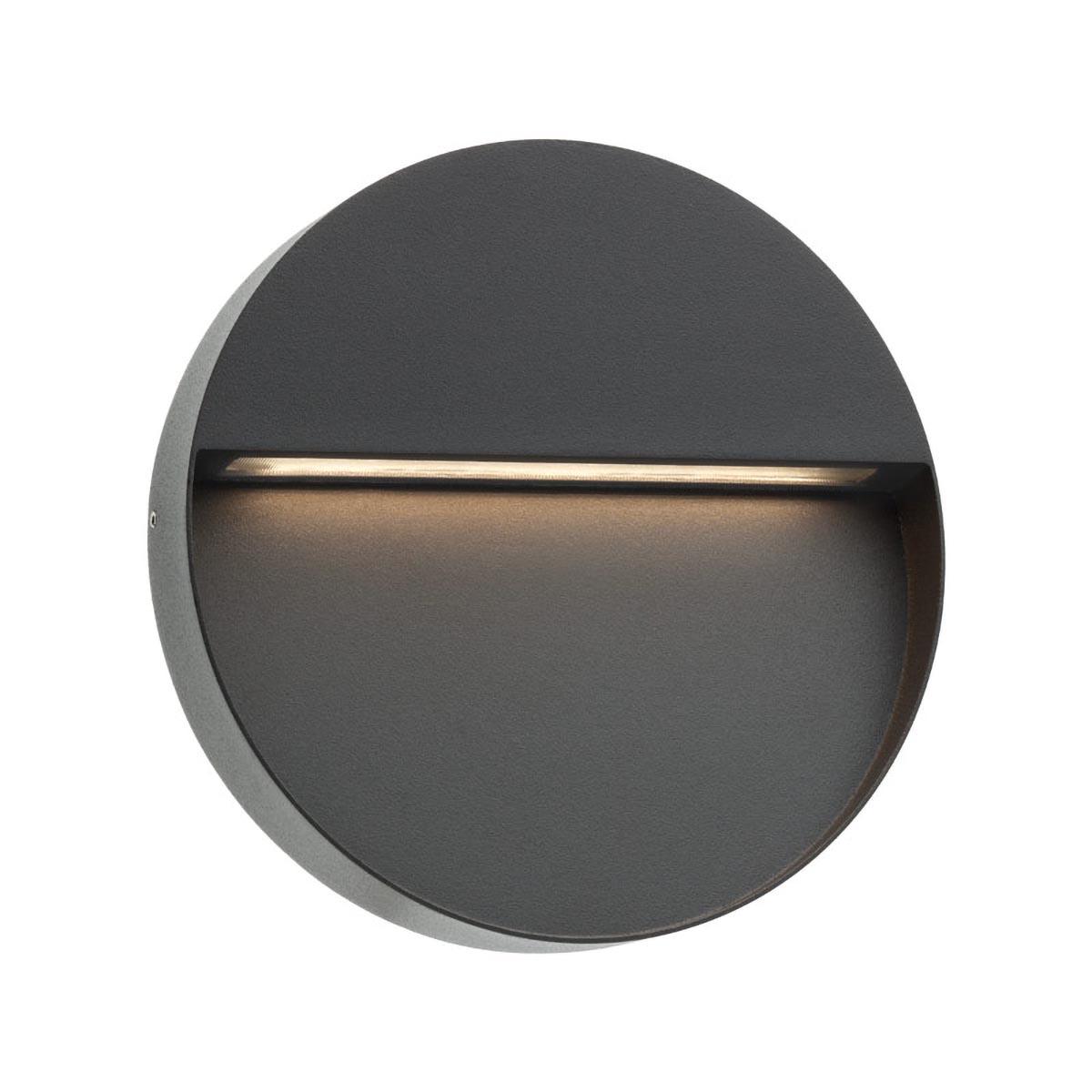 9W LED sieninis lauko šviestuvas EVEN, tamsiai pilkas, 3000K, IP54, 9624