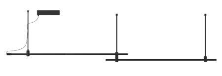 Bėgelis HOOP, juodas, 1,8m, 4269600