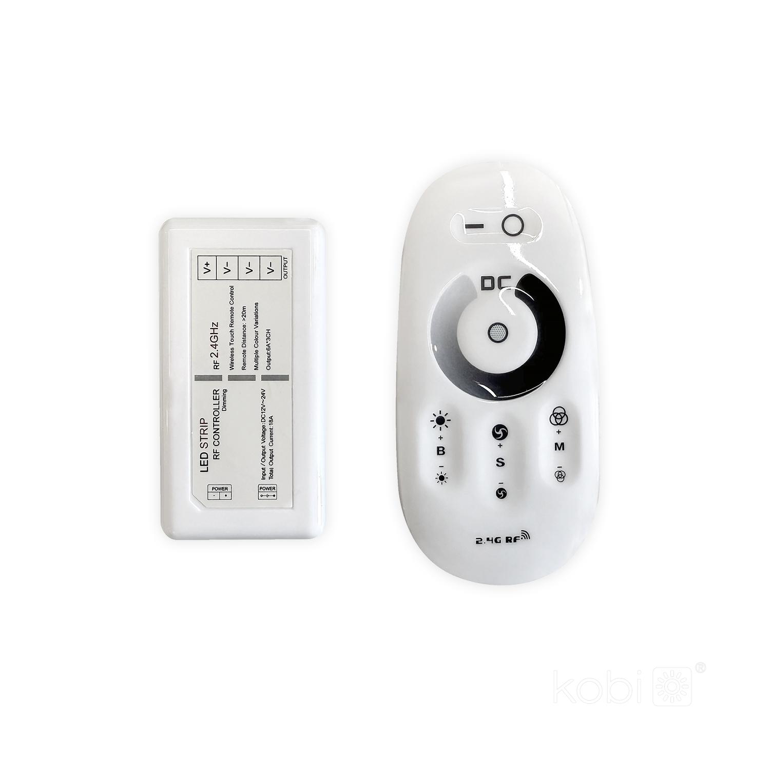 COB LED juostų valdymo rinkinys, 12-24V