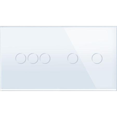 Dvivietė, tripolė/dvipolė panelė, balta