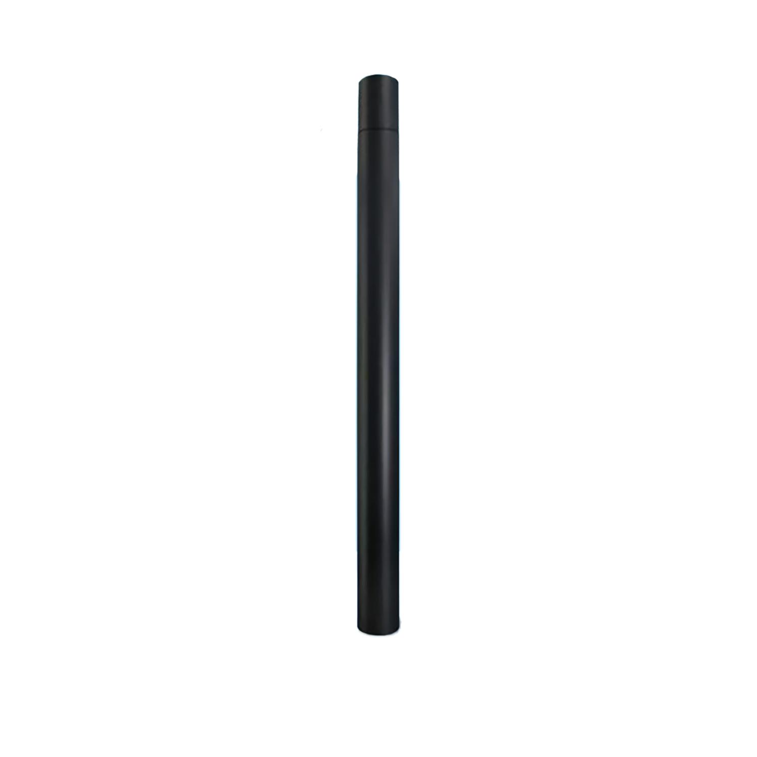 Gatvės šviestuvo atramos ilginimo elementas BASE 76mm, juodas, 1m