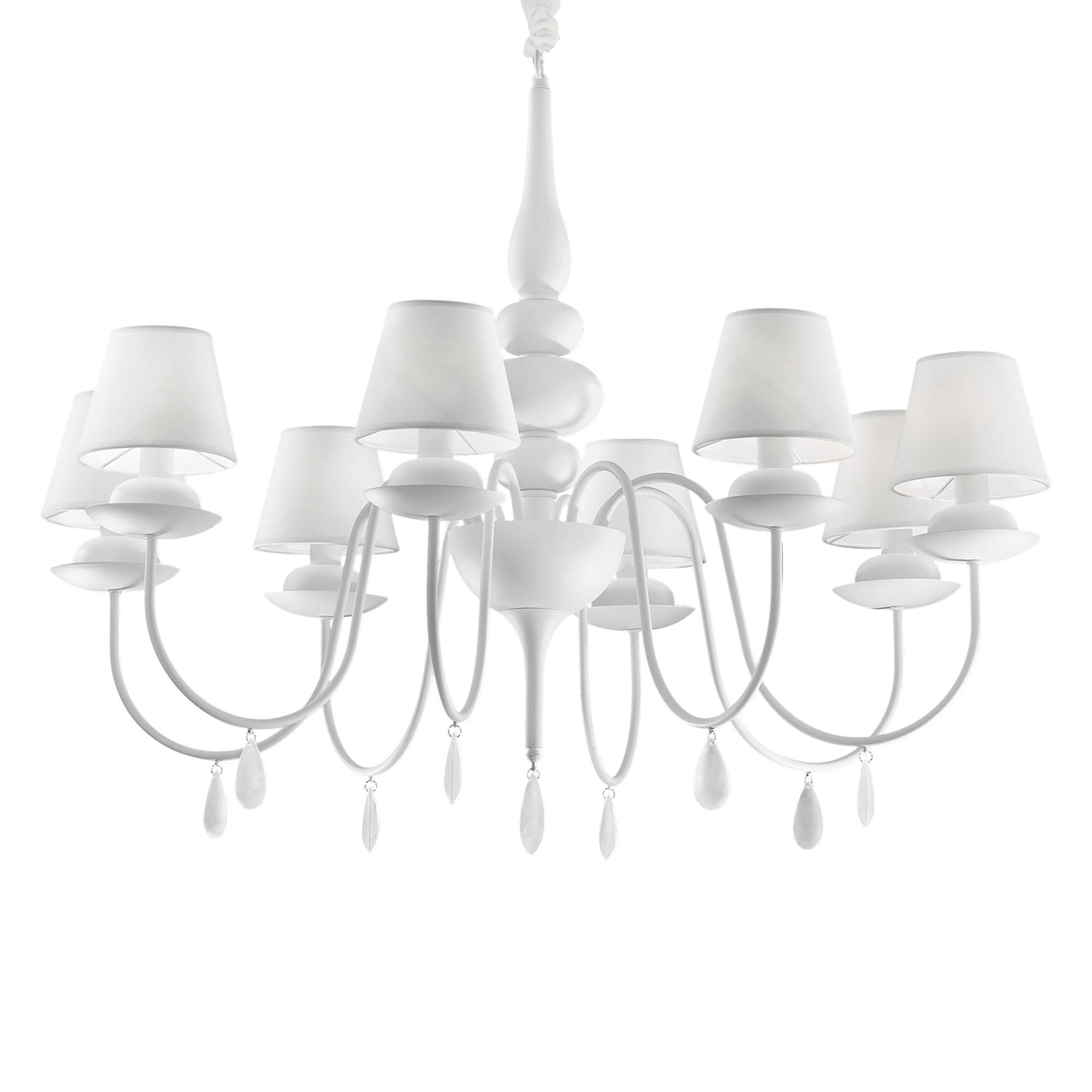 Pakabinamas šviestuvas, 8 lempučių BLANCHE, E14, baltas, 035574