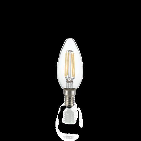 4W LED lemputė E14, 3000K, skaidri, 101224