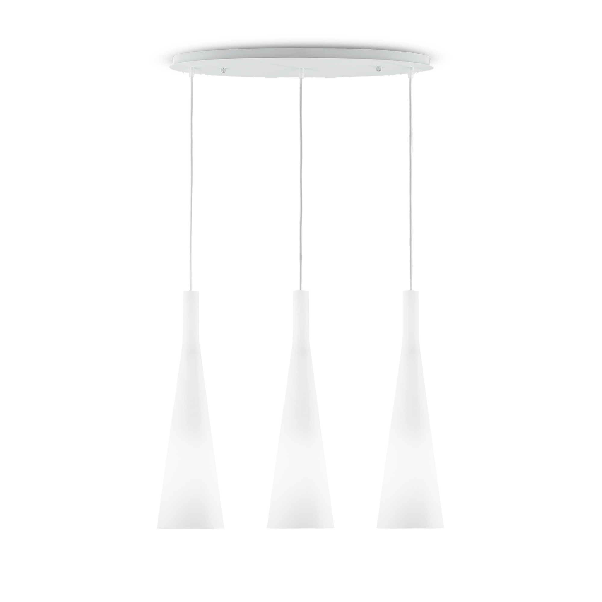 Pakabinamas šviestuvas, 3 lempučių MILK, E27, baltas, 030326