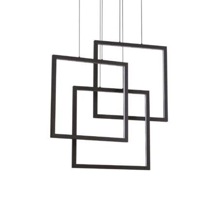 80W pakabinamas šviestuvas FRAME, juodas, 3000K, 269375
