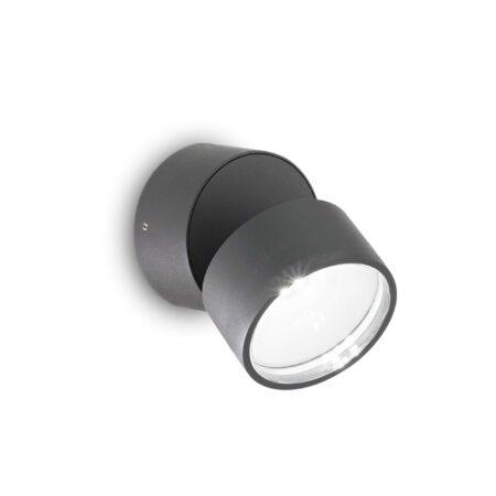 7W paviršinis lauko šviestuvas OMEGA ROUND, antracito sp., 3000K, 285450
