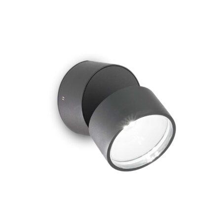 7W paviršinis lauko šviestuvas OMEGA ROUND, antracito sp., 4000K, 285467