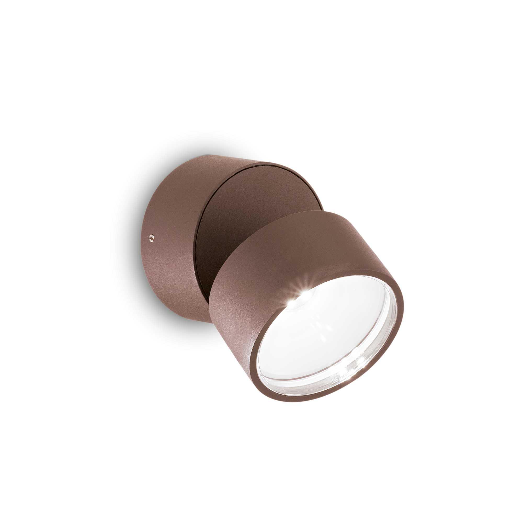 7W paviršinis lauko šviestuvas OMEGA ROUND, kavos sp., 4000K, 285498