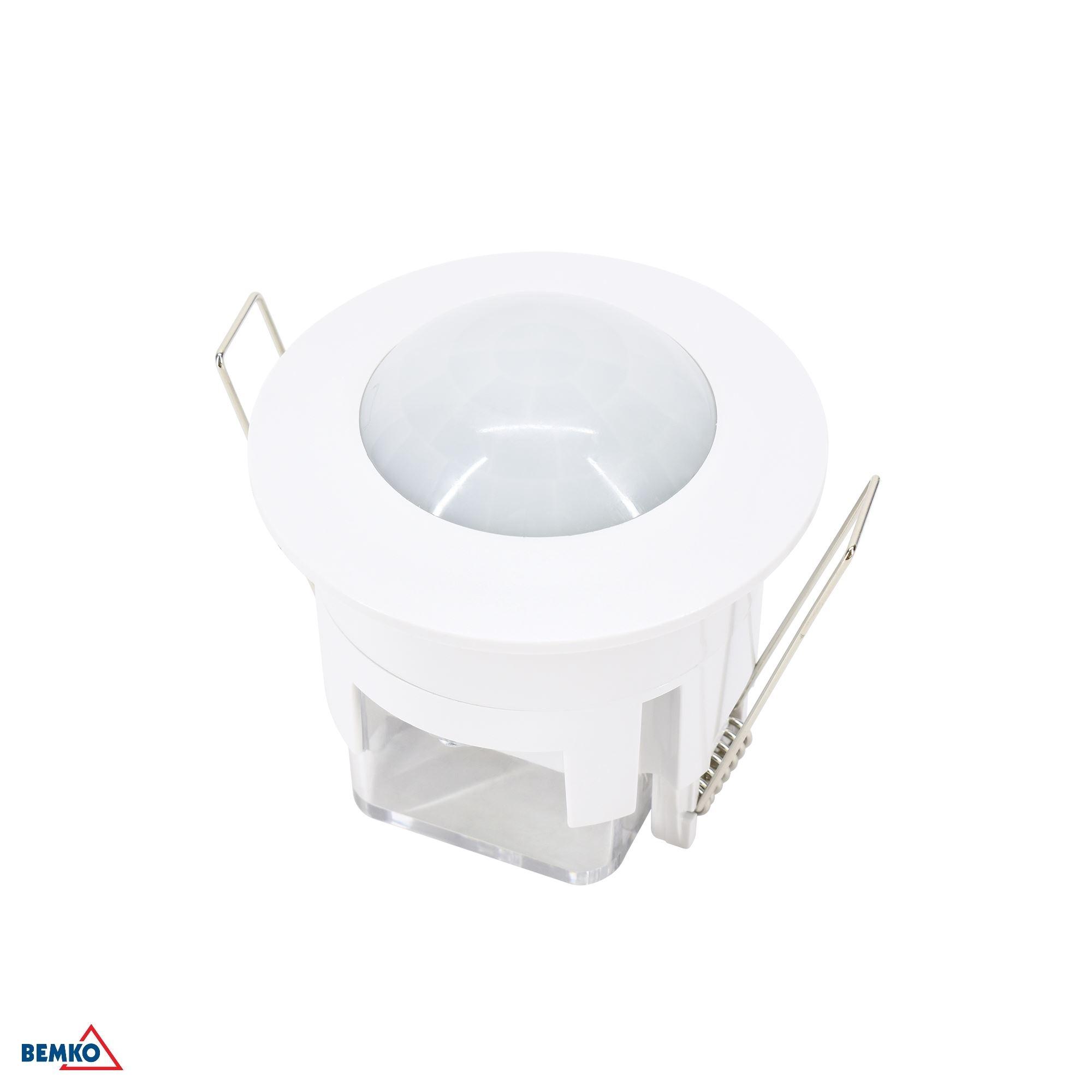 Įleidžiamas judesio daviklis, baltas, IP20, max 1200W, 360°, max 6m