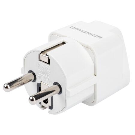 Kelioninis adapteris UK/EU, baltas