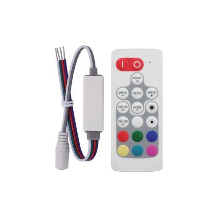 LED juostos valdiklis ST06FP, 5-24V, 6A, su nuotolinio valdymo pulteliu
