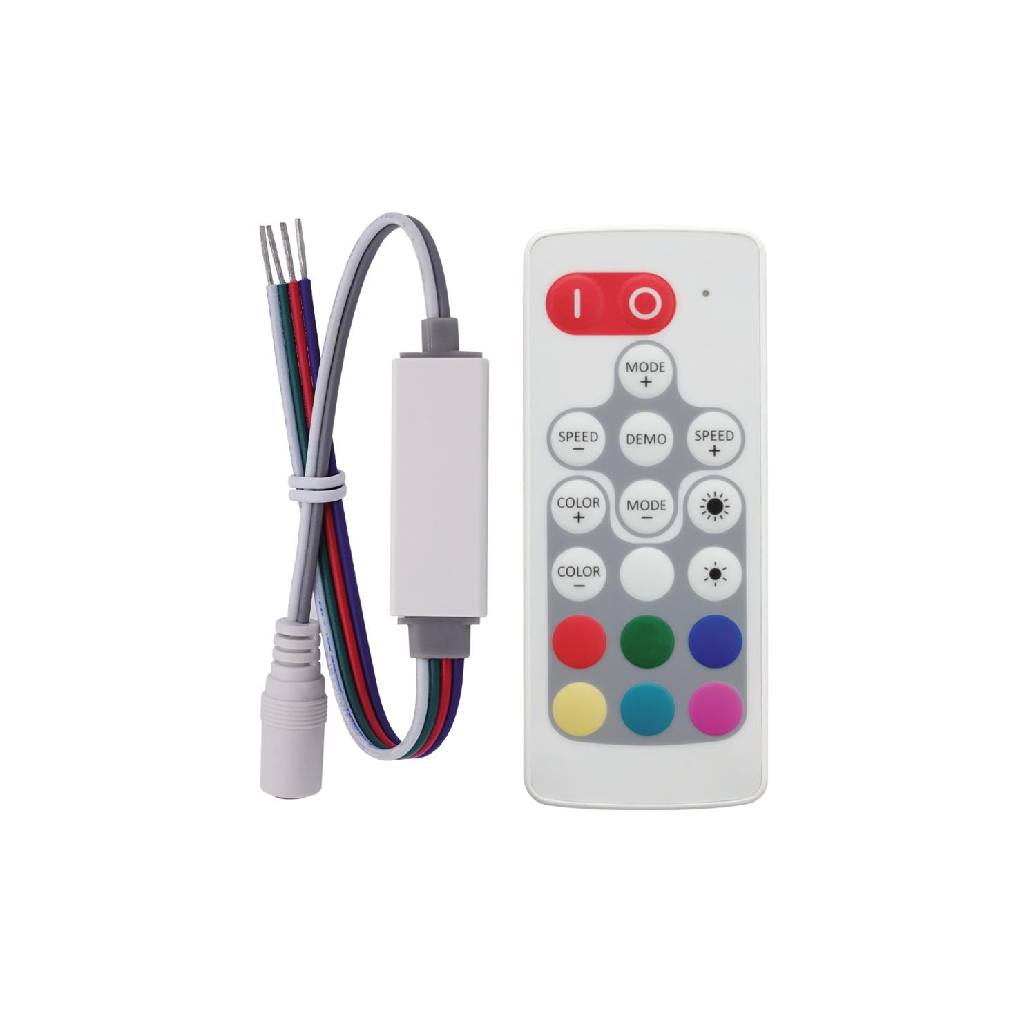 LED juostos valdiklis ST06FP, 5-24V, 6A, su nuotolinio valdymo pulteliu