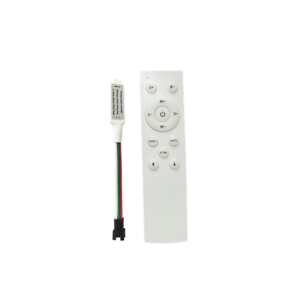 LED juostų 12-24V valdiklis, su 2xAAA baterijom komplekte