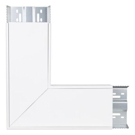 LED paviršinio/pakabinamo linijinio šviestuvo LINEAR INDIVILED kampinis sujungimas, baltas