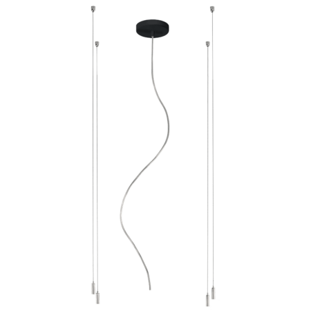 LED šviestuvo ISIA pakabinimo rinkinys, juodas, 6m, PUSH/DALI, 81CON34536NDP
