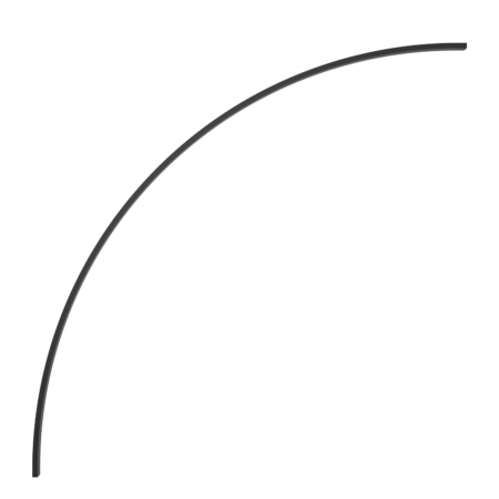 Lenktas EASY LINK sistemos bėgelis, R 1041mm, juodas, K1002244N