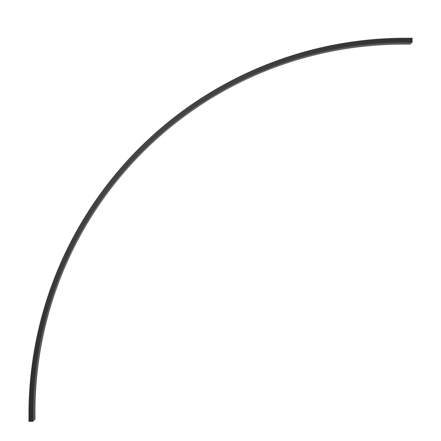 Lenktas EASY LINK sistemos bėgelis, R 1041mm, juodas, K1002244N