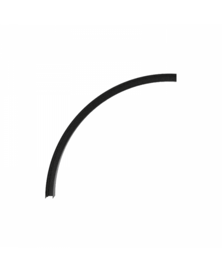 Lenktas paviršinis/pakabinamas magnetinės sistemos ZAMBELIS MAGNETIC bėgelis, 48V, juodas, 60cm, 22275