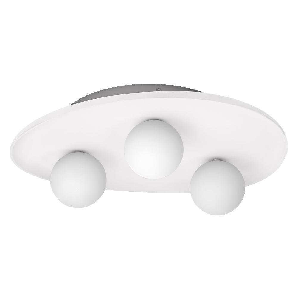 Lubinis šviestuvas PLASTER NEST, 3xG9, baltas