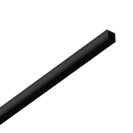 Magnetinės sistemos bėgelio dangtelis EGO, juodas, 1m, 344751