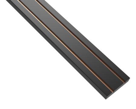 Magnetinės sistemos VIOKEF FLEXY bėgelis, juodas, 5m, 02/0701-5