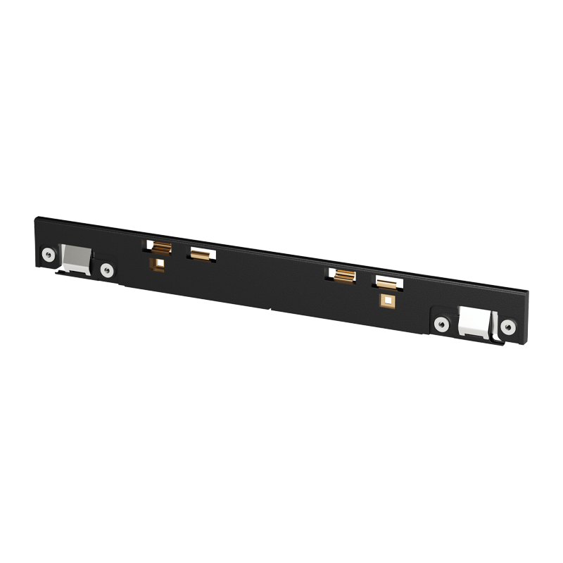 Magnetinės sistemos ZAMBELIS MAGNETIC 3MM bėgelio tiesus elektrinis sujungimas, juodas, TRIAC/DALI, 48V, 25132