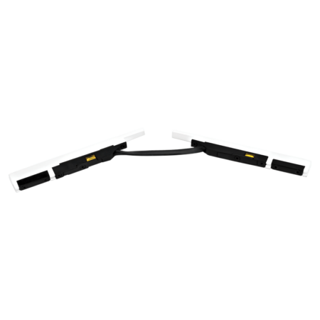 Magnetinės sistemos ZAMBELIS MAGNETIC 5MM bėgelio lankstus elektrinis sujungimas, matinės baltos sp., 48V, 2510-W