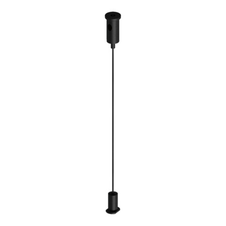 Magnetinės sistemos ZAMBELIS MAGNETIC 5MM bėgelio pakabinimo rinkinys, matinės juodos sp., 48V, 2vnt., 2516