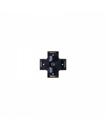 Magnetinės sistemos ZAMBELIS SPACE FRAME bėgelio X formos sujungimas, 48V, matinės juodos sp., 23148