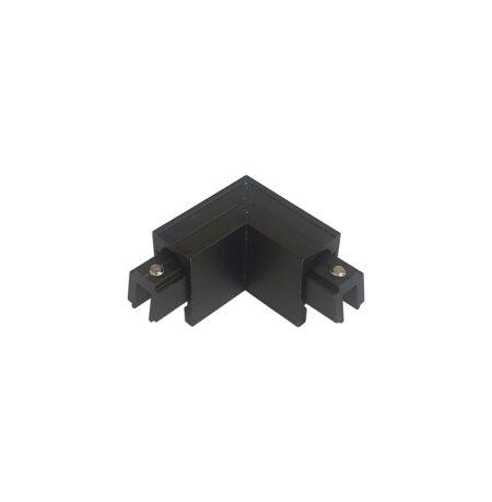 Magnetinio bėgelio VIOKEF LUMIO paviršinis kampinis sujungimas, juodas, 02/1315
