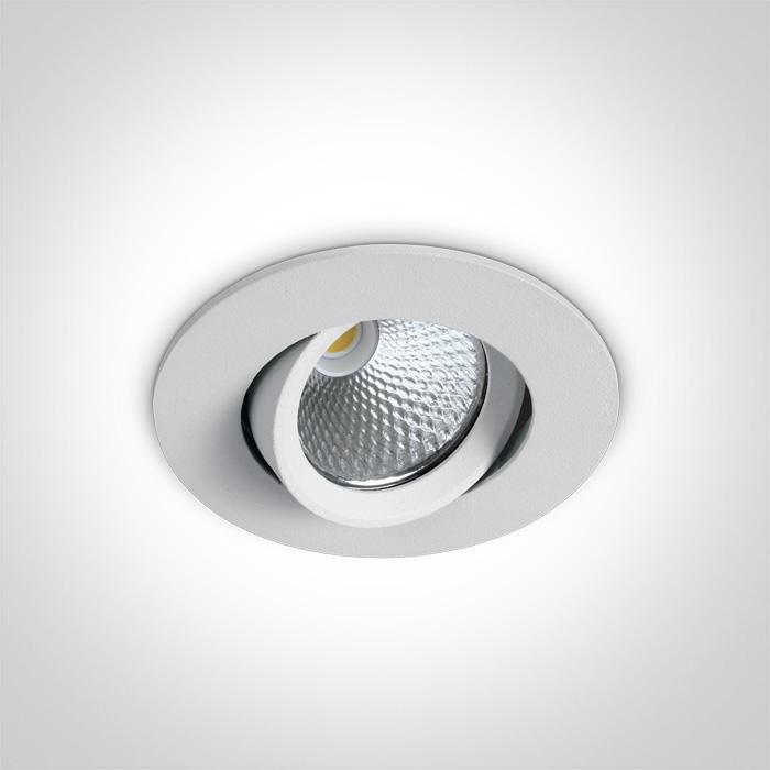 7W LED įleidžiamas pakreipiamas šviestuvas, baltas, 3000K, 11107B/W/W - Image 3