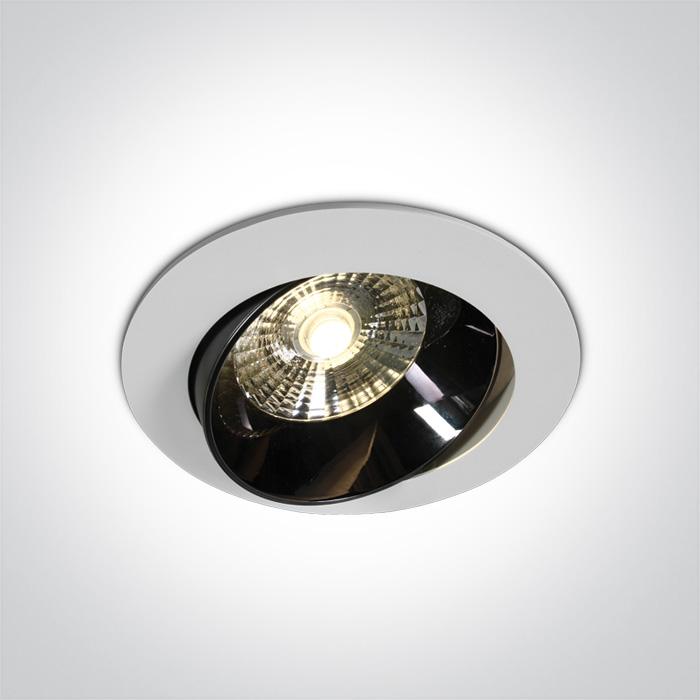 20W LED įleidžiamas pakreipiamas šviestuvas, baltas, 3000K, 11120E/W/W - Image 2