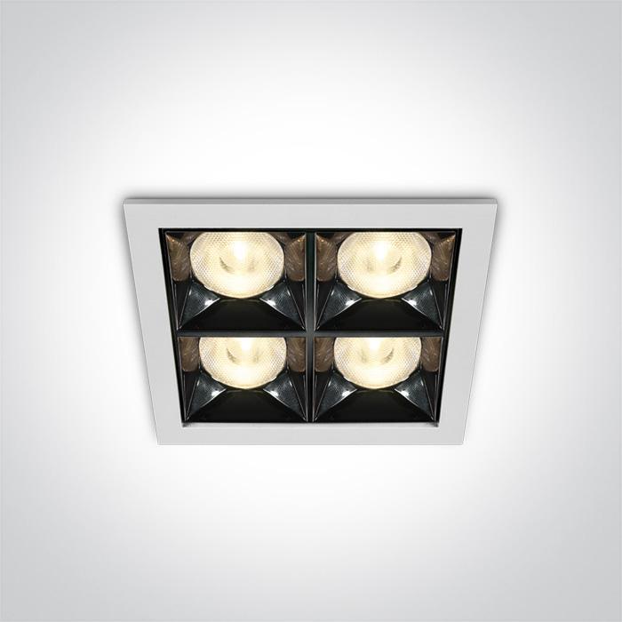 16W LED įleidžiamas šviestuvas, baltas, 3000K, 50406B/W/W - Image 2