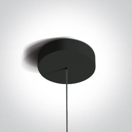 6W LED pakabinamas šviestuvas, juodas, 3000K